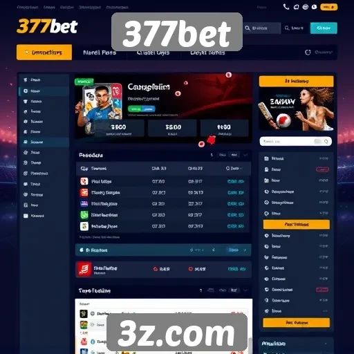 Interface e usabilidade do site 377bet